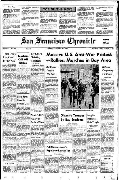 Chronicle Covers: Vietnam War protests take hold in Bay Area ...