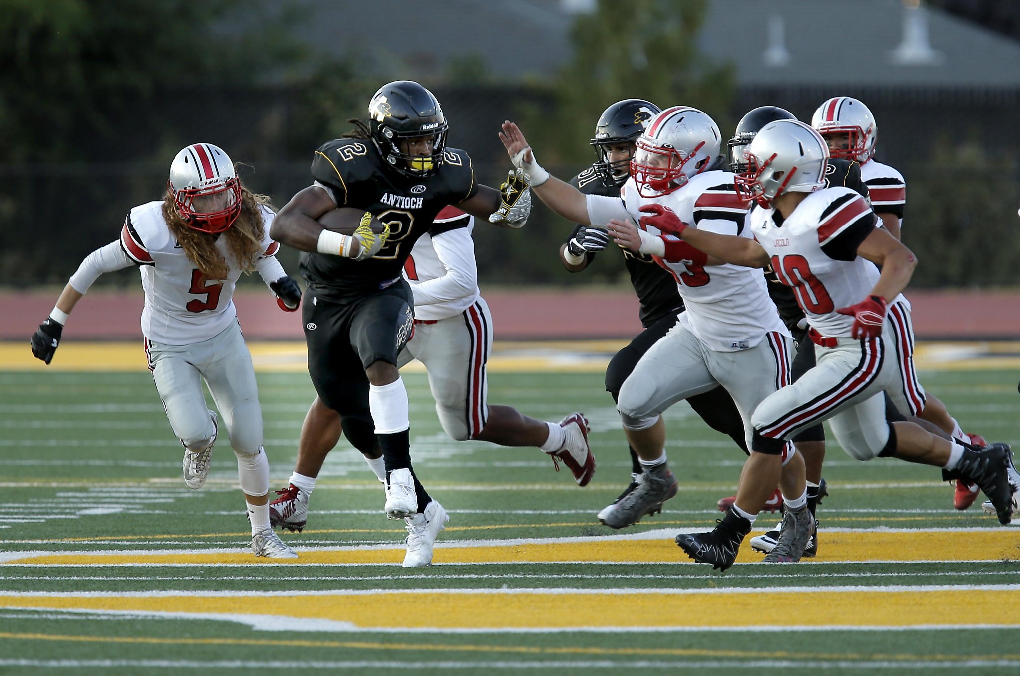 Najee Harris 2 Antioch High School Panthers White Football Jersey