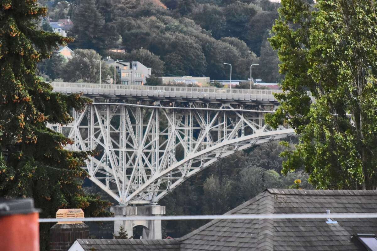Just one lane will be open in each direction this weekend on Seattle's Aurora Bridge.