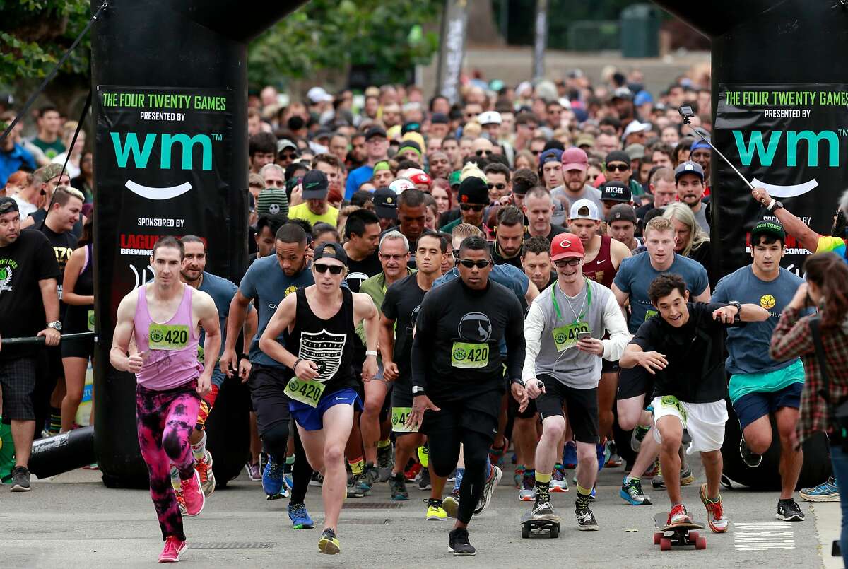 Weed advocates hold 4.20mile race in San Francisco — sort of