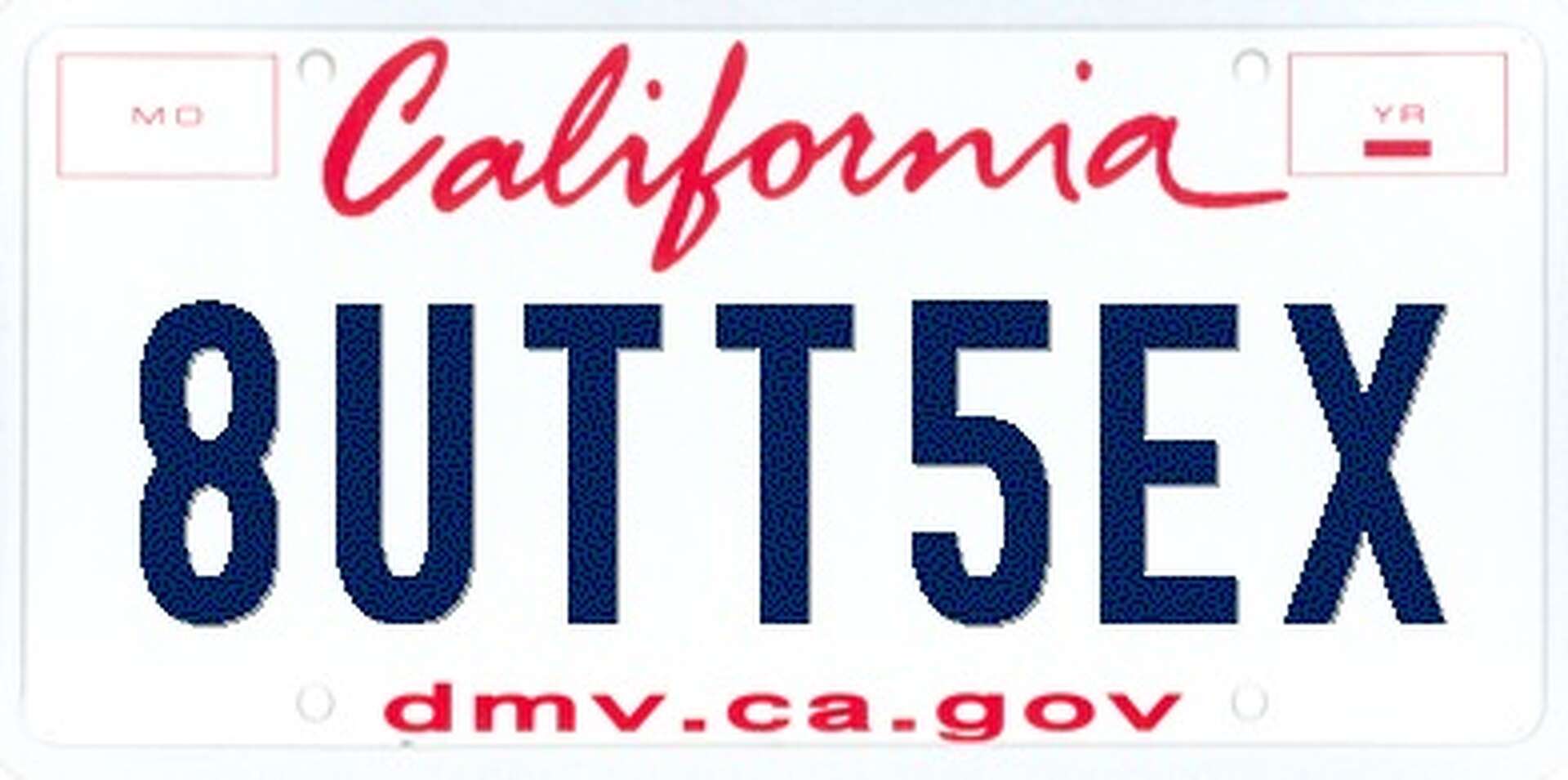 Vanity plates rejected by DMV (Caution: sexual content)