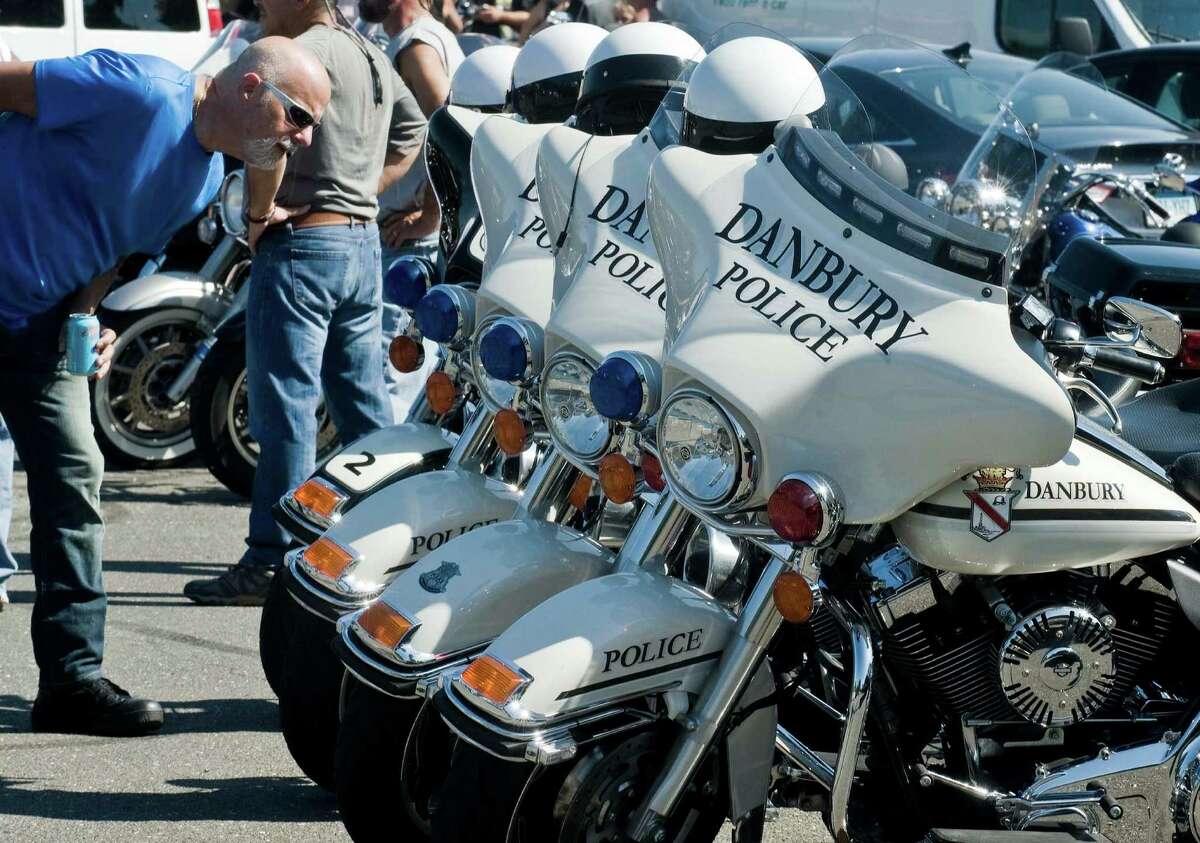 The Danbury Police escort for The Dream Ride Experience motorcycle ride benefiting Special Olympicans on Sunday.