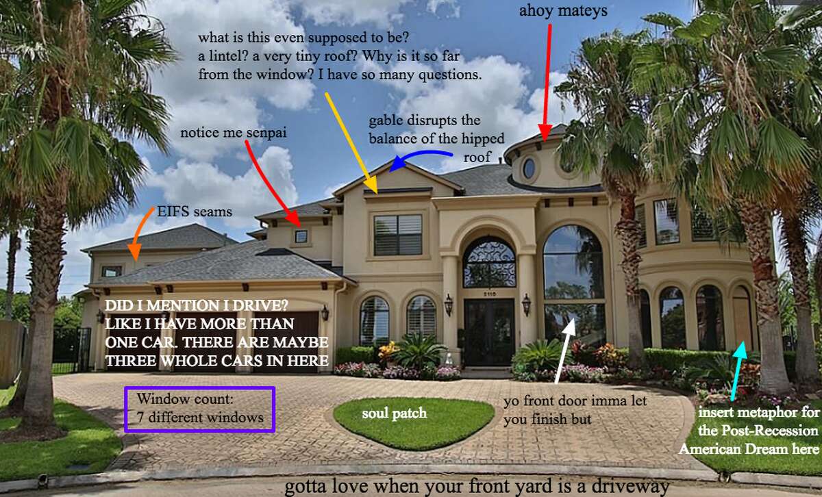 McMansionhell.com is a blog that critiques over-sized cheap homes, otherwise known as "McMansions."