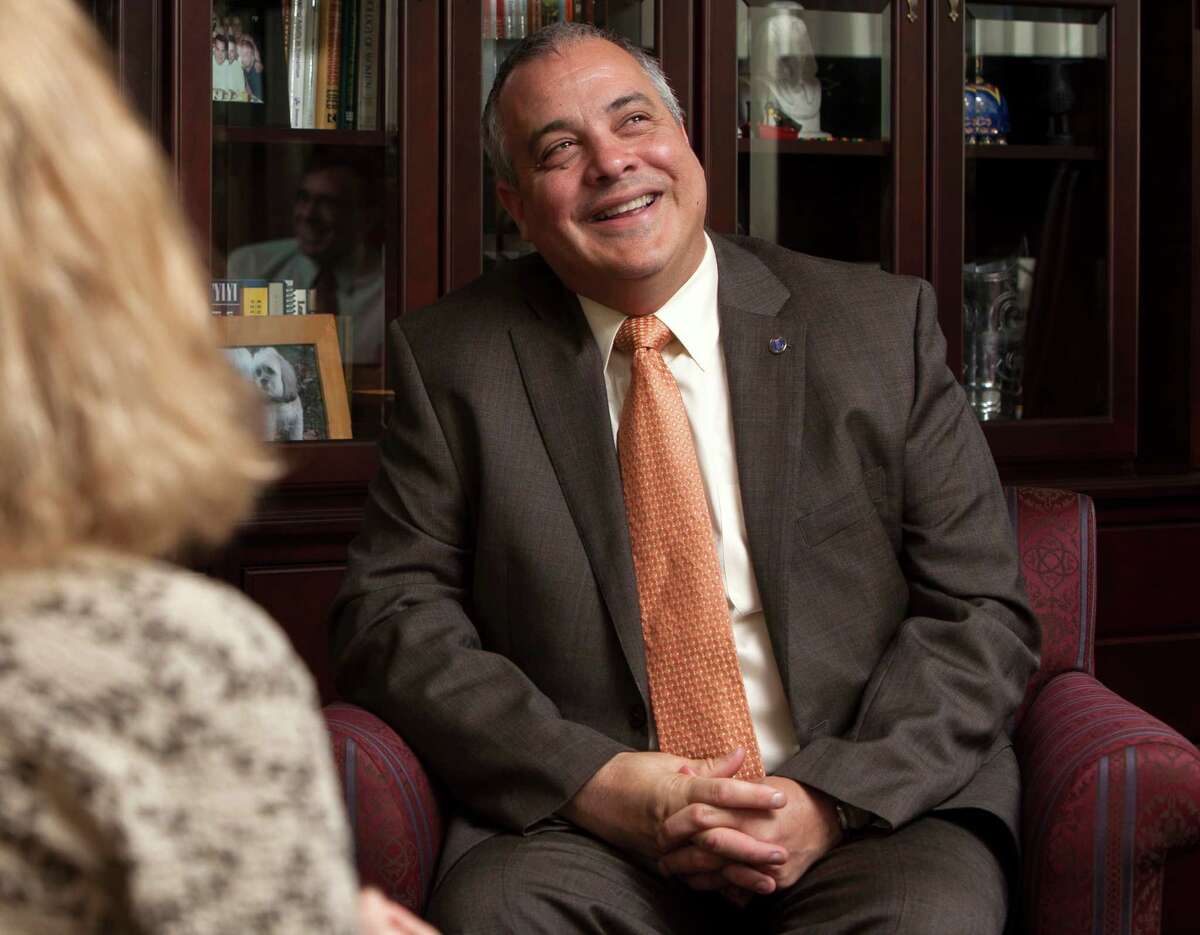 Joe Bertolino, the new president of Southern Connecticut State University in New Haven, Conn. talks about his second day on the job and his plans for the future on Tuesday, August 23, 2016.