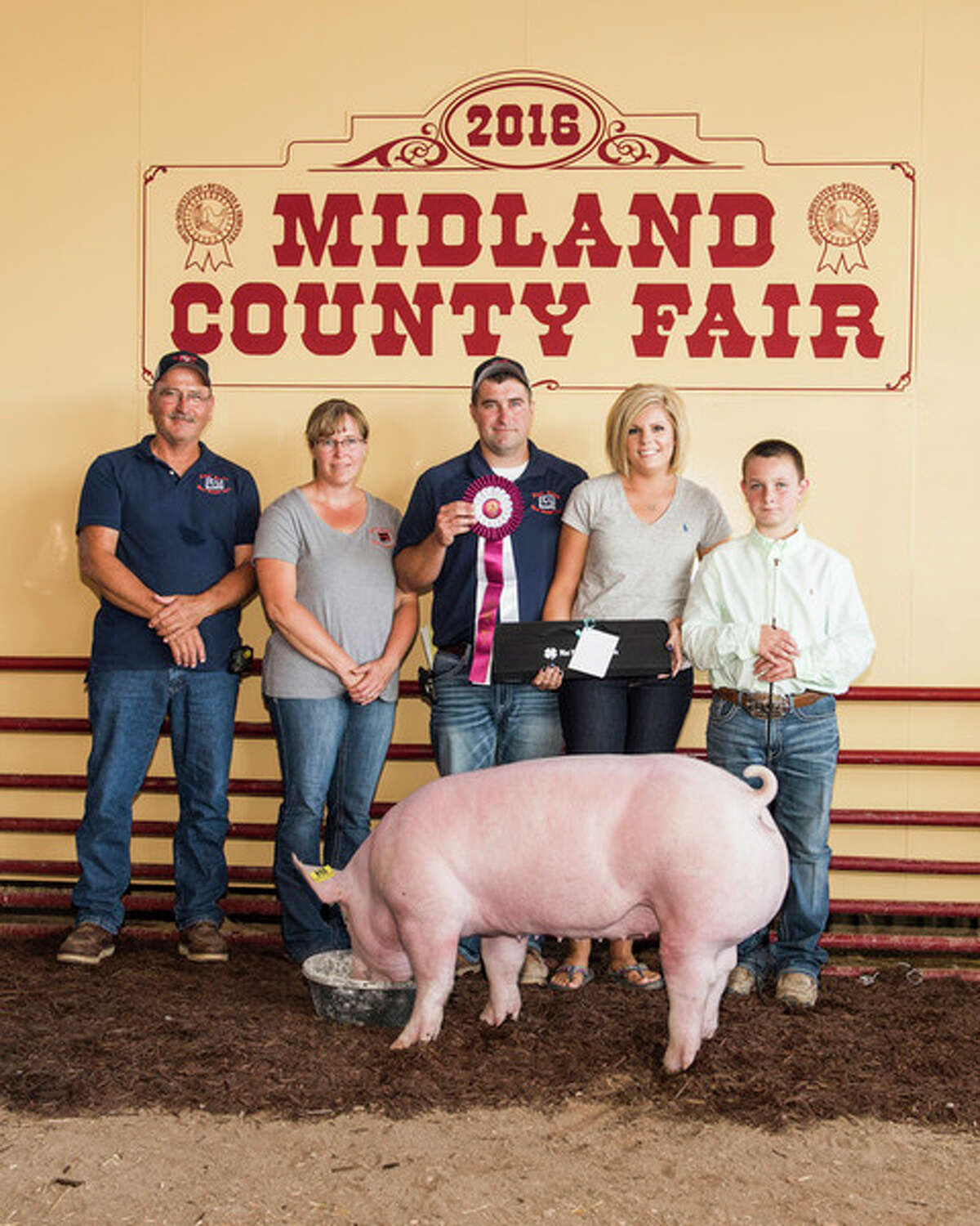 The Grand Champion Pig was raised by Andrew Johnston.