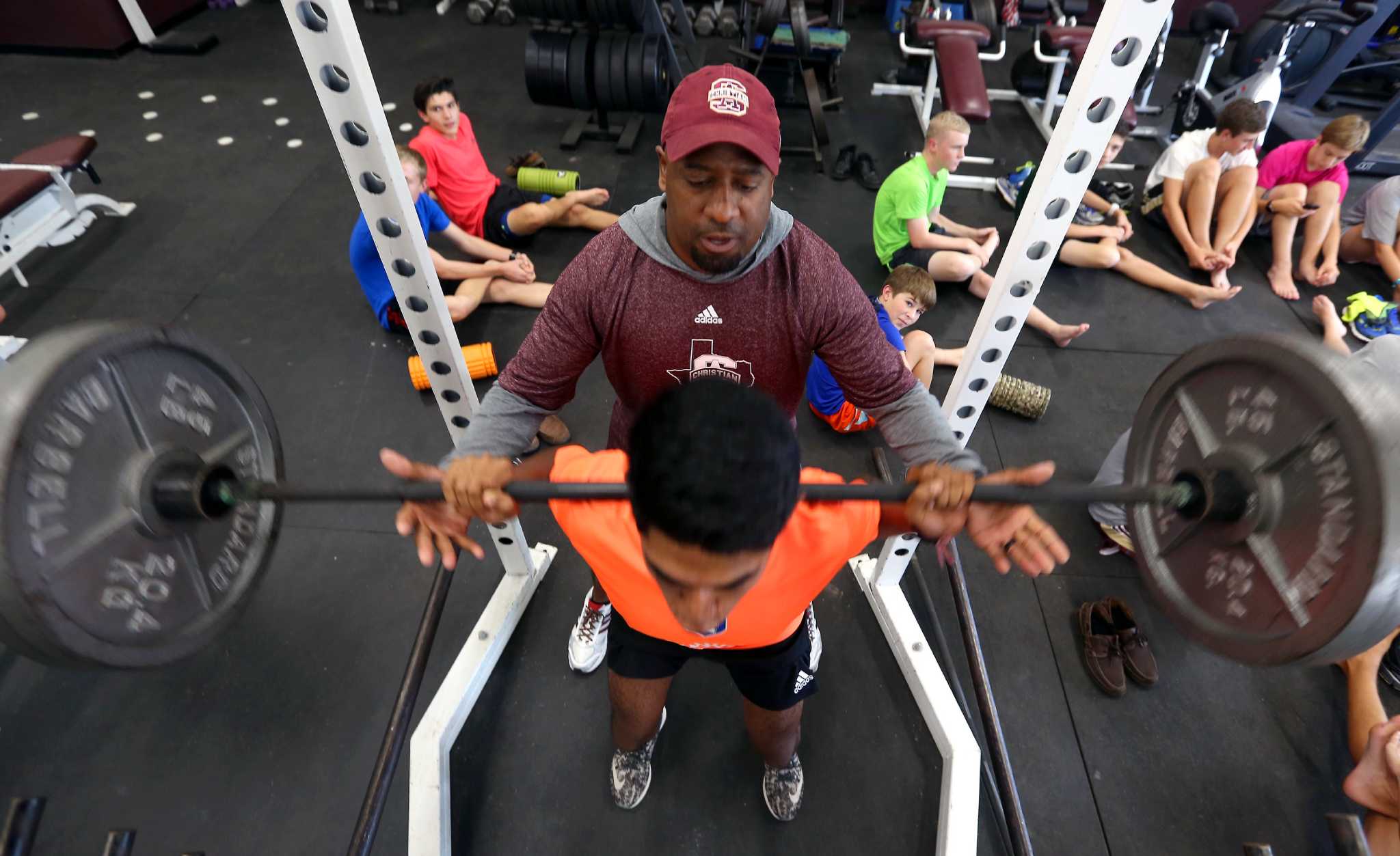 Many of area's best football players train with S.A.'s Dunkley