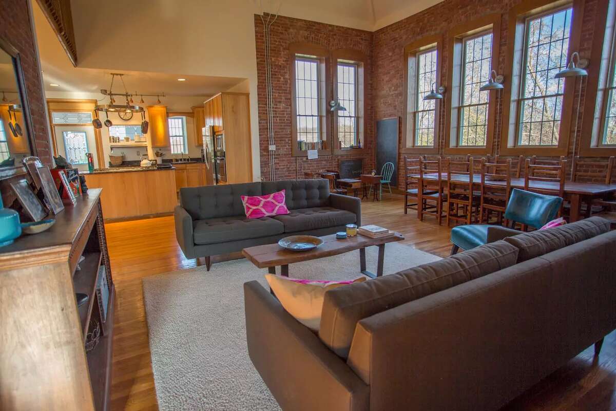 Former schoolhouses and school buses transformed into Airbnb getaways