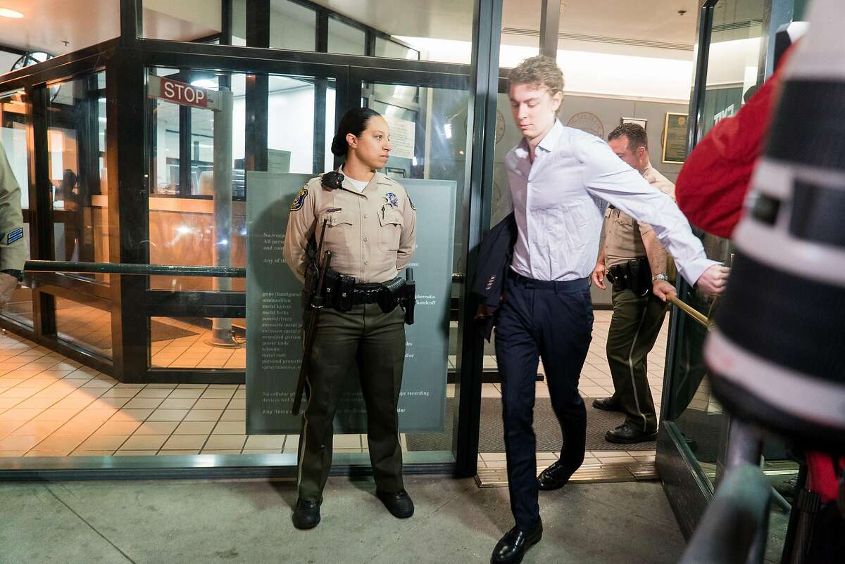Brock Turner leaves the Santa Clara County Main Jail in San Jose, Calif. on Friday, Sept. 2, 2016. Turner was released early from jail after serving time for sexually assaulting a woman at Stanford.