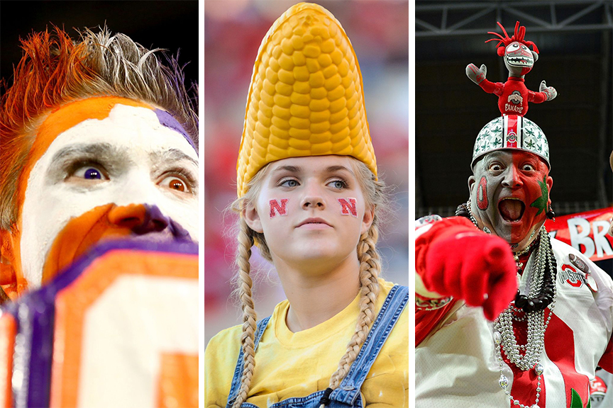 Ranked Universities with the most school spirit during sporting events