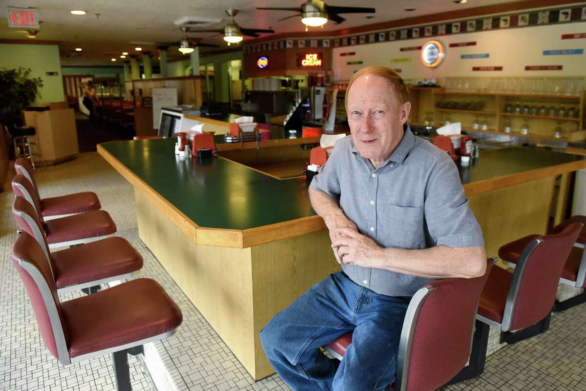 Owner Jon LaRock sits at the counter on Thursday, Sept. 1, 2016, at Howard Johnson's restaurant in Lake George Village, N.Y. After Labor Day weekend, this Howard Johnson's will be the last of its kind in the country. (Cindy Schultz / Times Union)