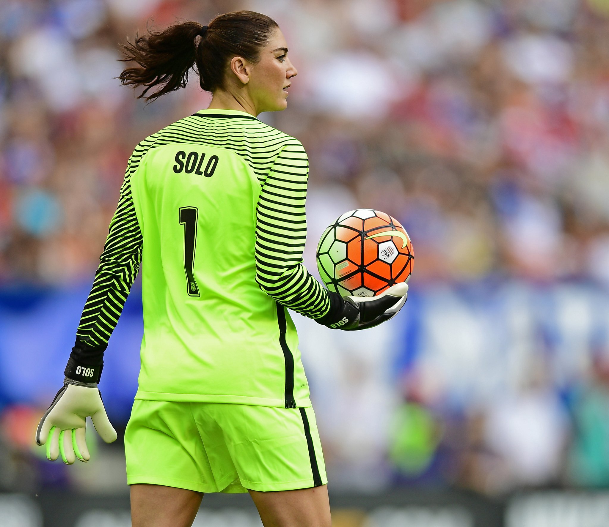 Goalkeeper Hope Solo’s contract was terminated after 17 years of service an...