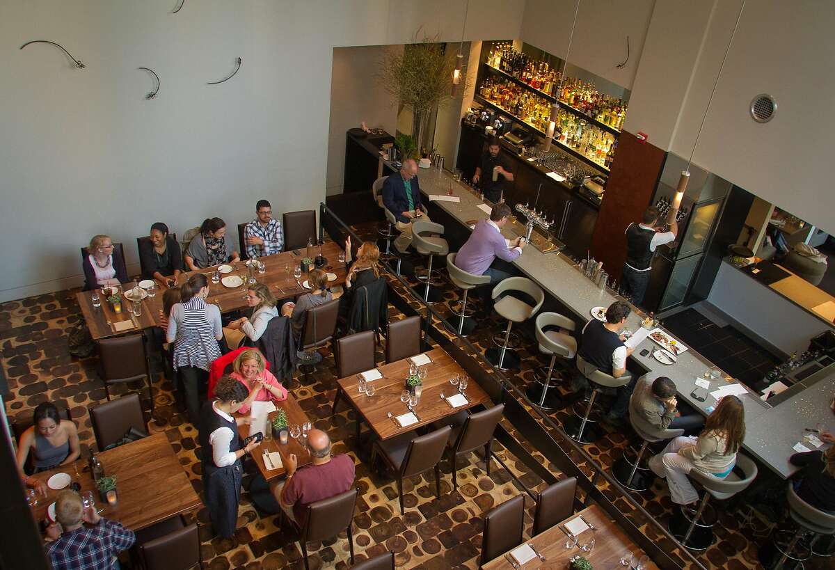 The downstairs dining room and the bar at Bluestem Restaurant in San Francisco, Calif., is seen on August 9th, 2011.