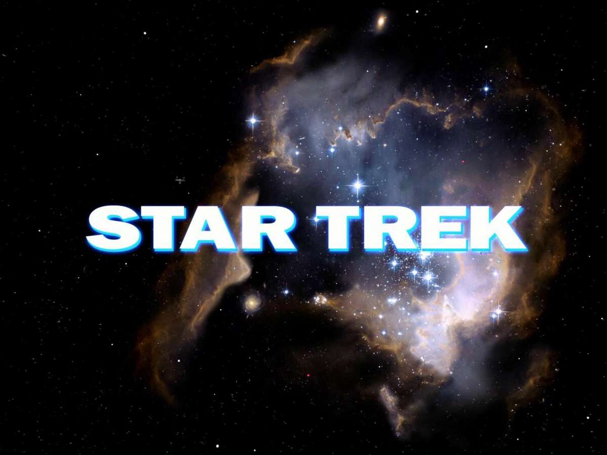 Opening credit for the STAR TREK: The Original Series episode, "The Cage." This is the pilot episode completed early 1965, but not broadcast until October 4, 1988. Image is a screen grab. (Photo by CBS via Getty Images)