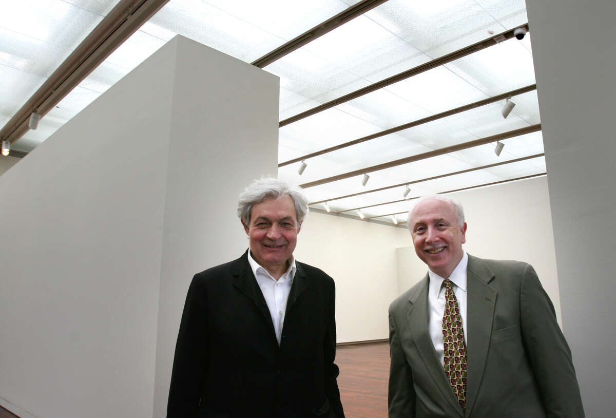 Chiego and French architect Jean Paul Viguier tour the new Jane and Arthur Stieren Center for Exhibitions in 2008. Chiego said the center was one of his proudest accomplishments.