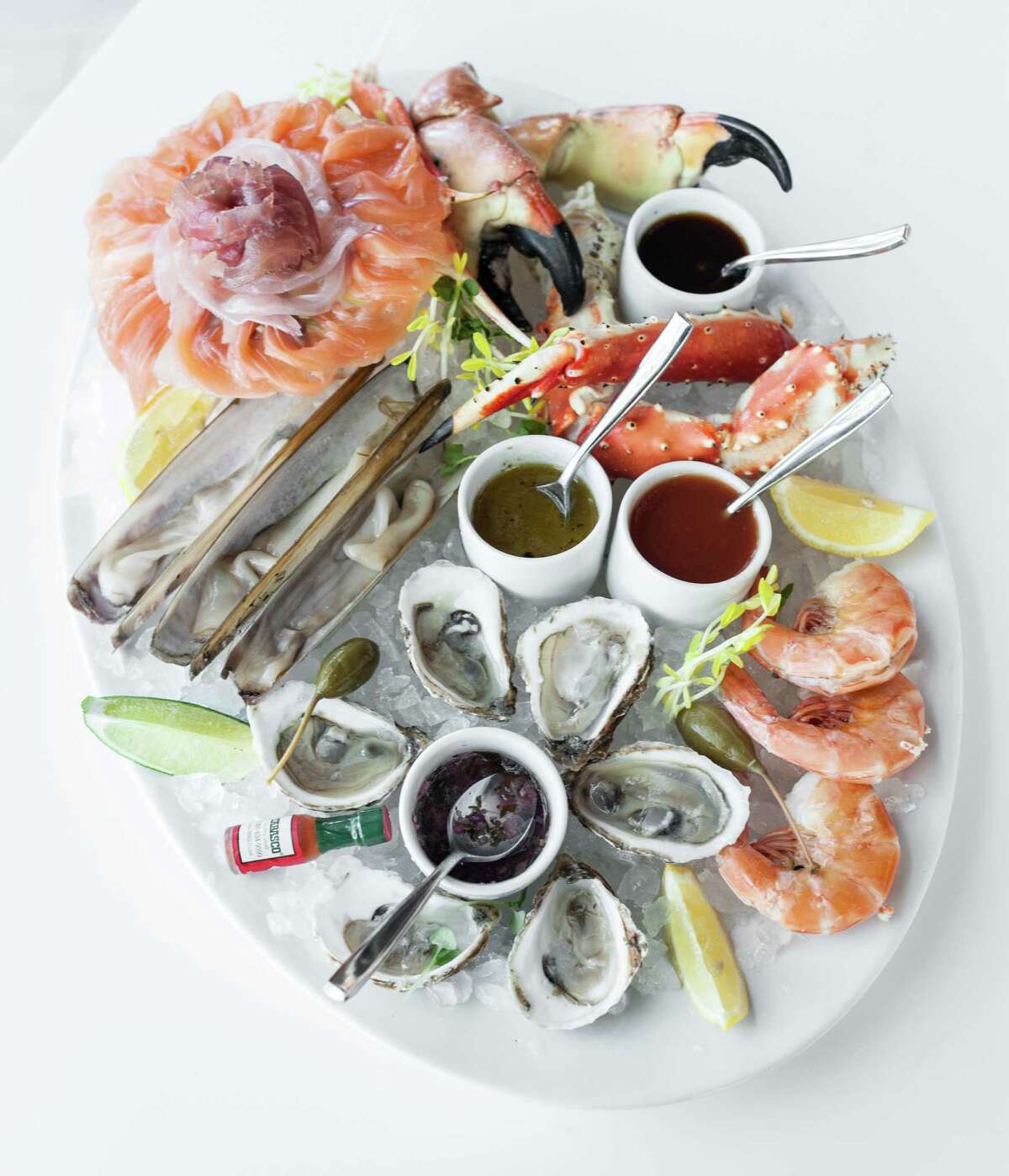 Seafood towers are dramatic, extravagant affairs