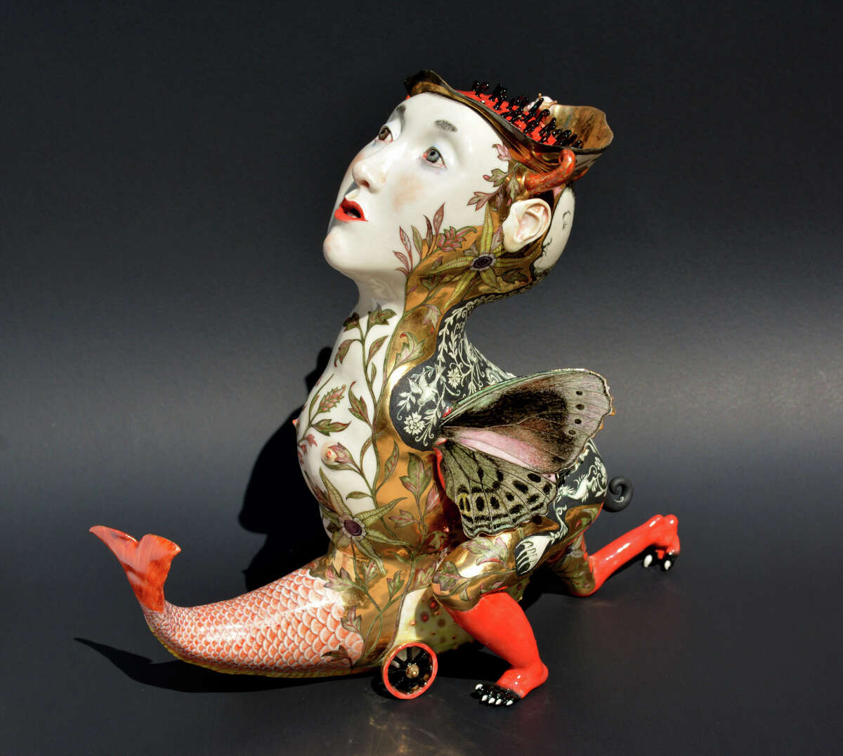 Irina Zaytceva's "Metamorfoza," made of porcelain, paint and gold luster, will be among works presented by Duane Reed Gallery at the Texas Contemporary Art Fair.