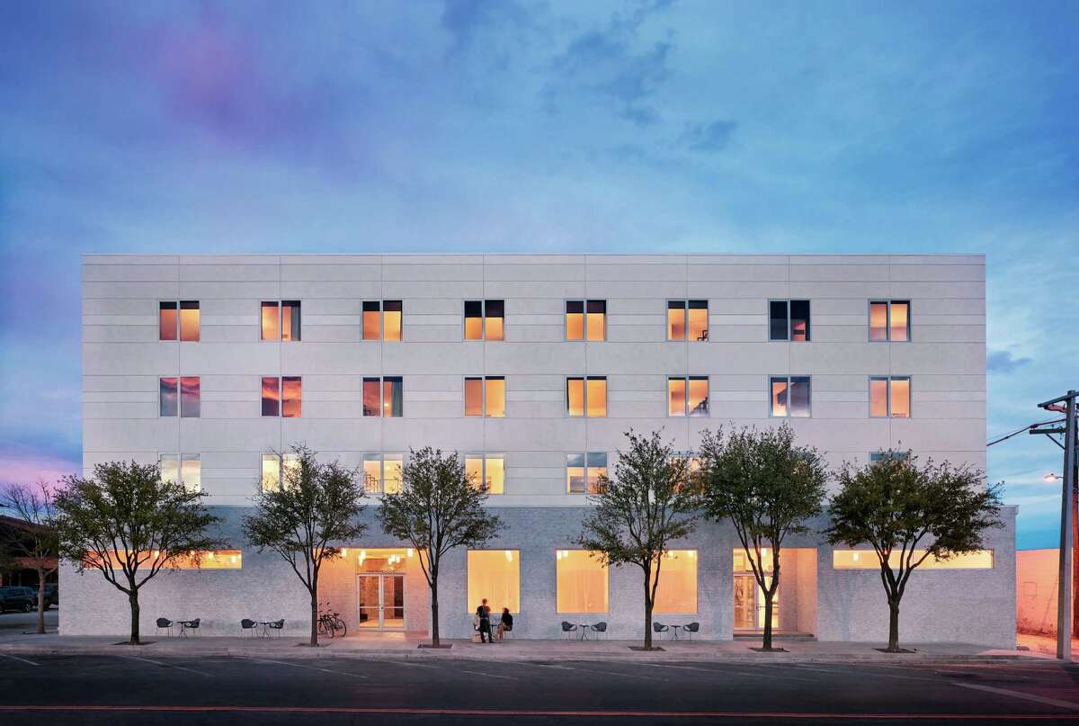 Exterior of the new Hotel Saint George in Marfa