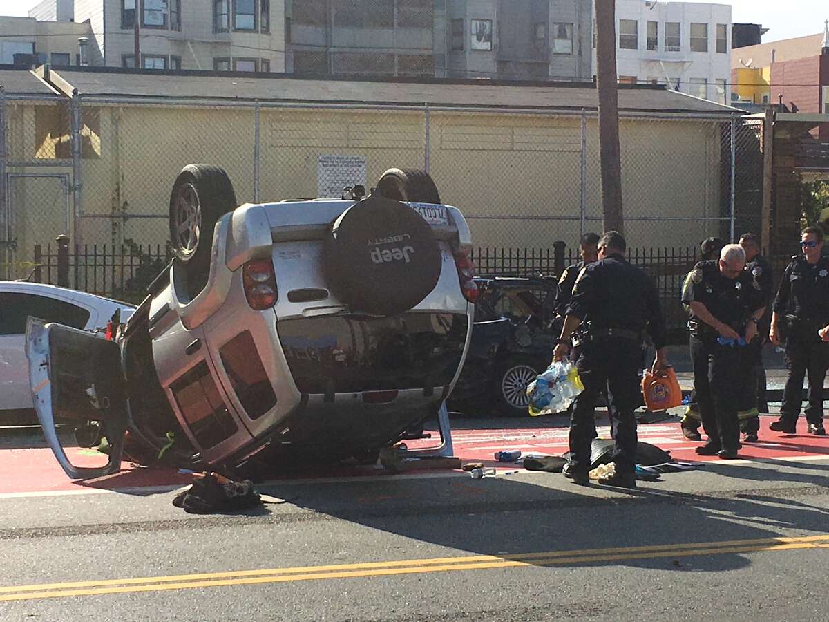 2 Rollover Crashes In San Francisco Snarl Commute