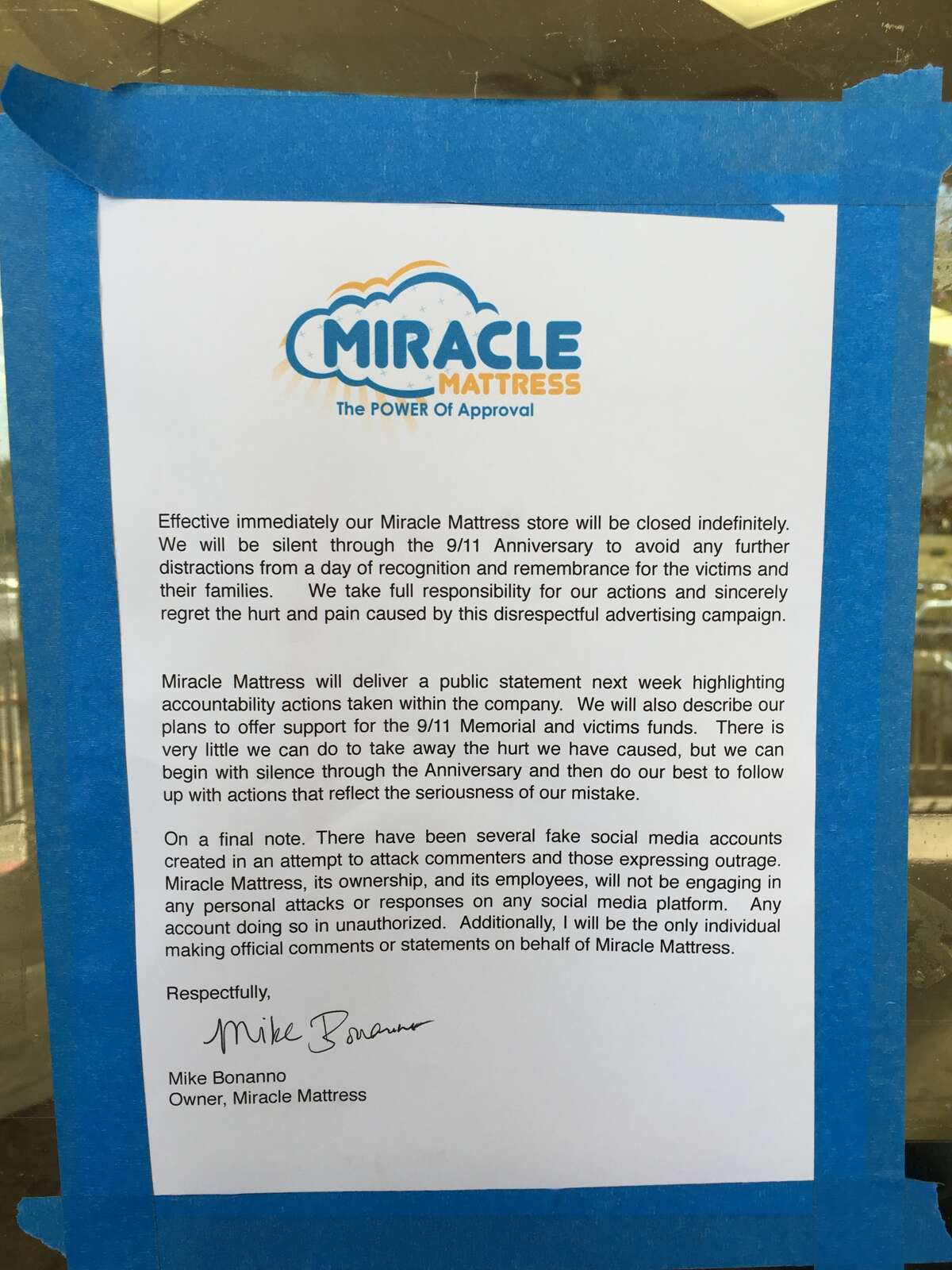 San Antonio mattress store closes ‘indefinitely’ after parodying 9/11 in ad