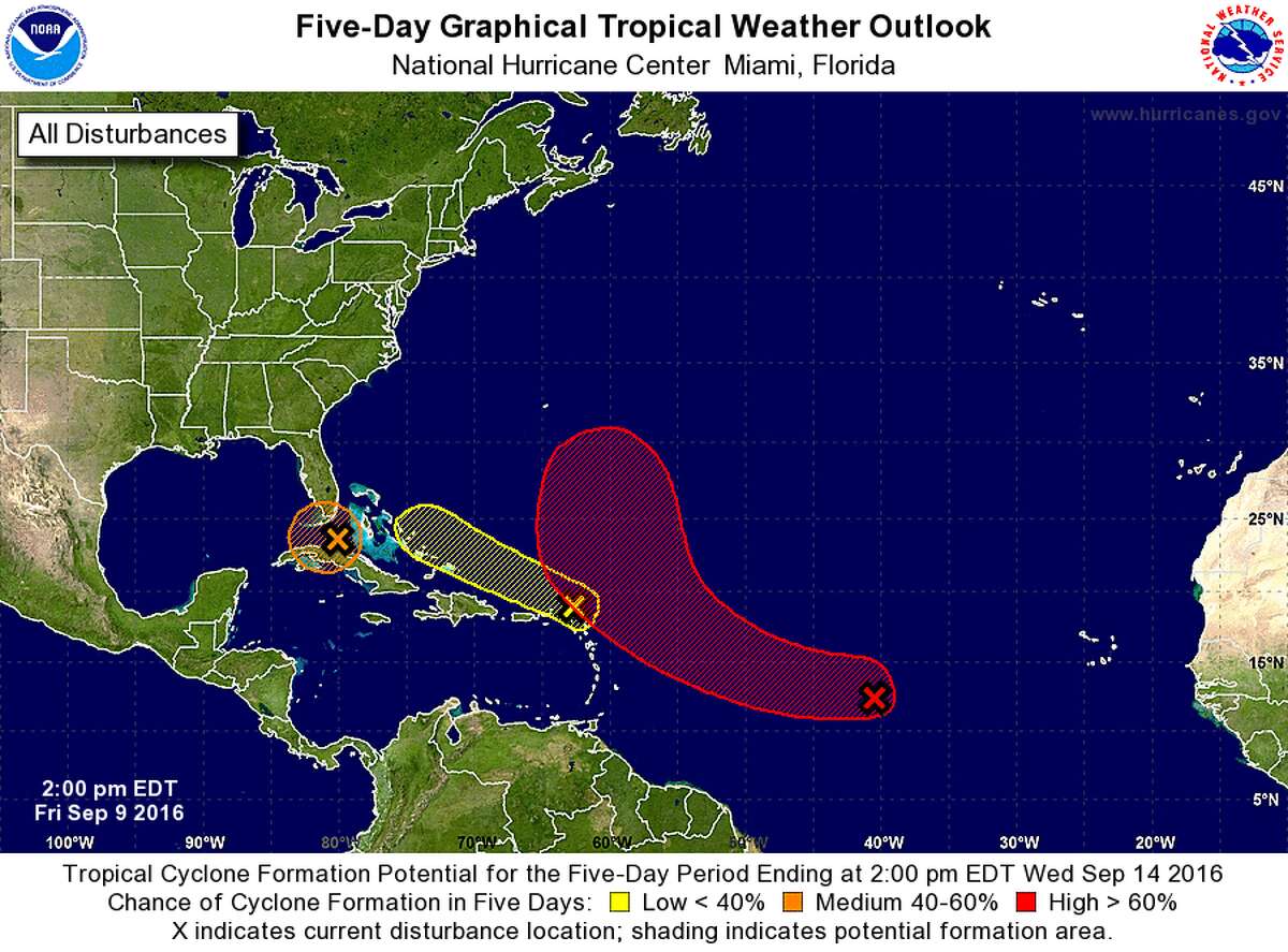The National Weather Service in Lake Charles is monitoring 3 tropical disturbances. The one closest to the Gulf of Mexico is a weak low pressure system between Cuba and Florida, that has a medium (40%) chance of development, per NHC. This system is projected to move across the southern Gulf of Mexico over the next week. While no immediate threat to our region is seen right now, we will have to monitor this system closely though the weekend and next week. Two other tropical waves further out in the northeastern Caribbean and tropical Atlantic are not anticipated to be a threat to our region in the next week or so.