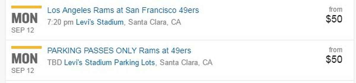 rams 49ers ticket prices