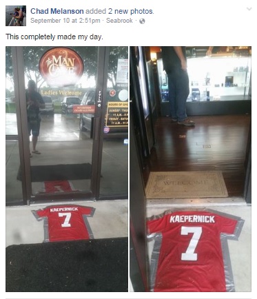 NFL protests: Veterans bar uses 'Lynch Kaepernick' jerseys to make