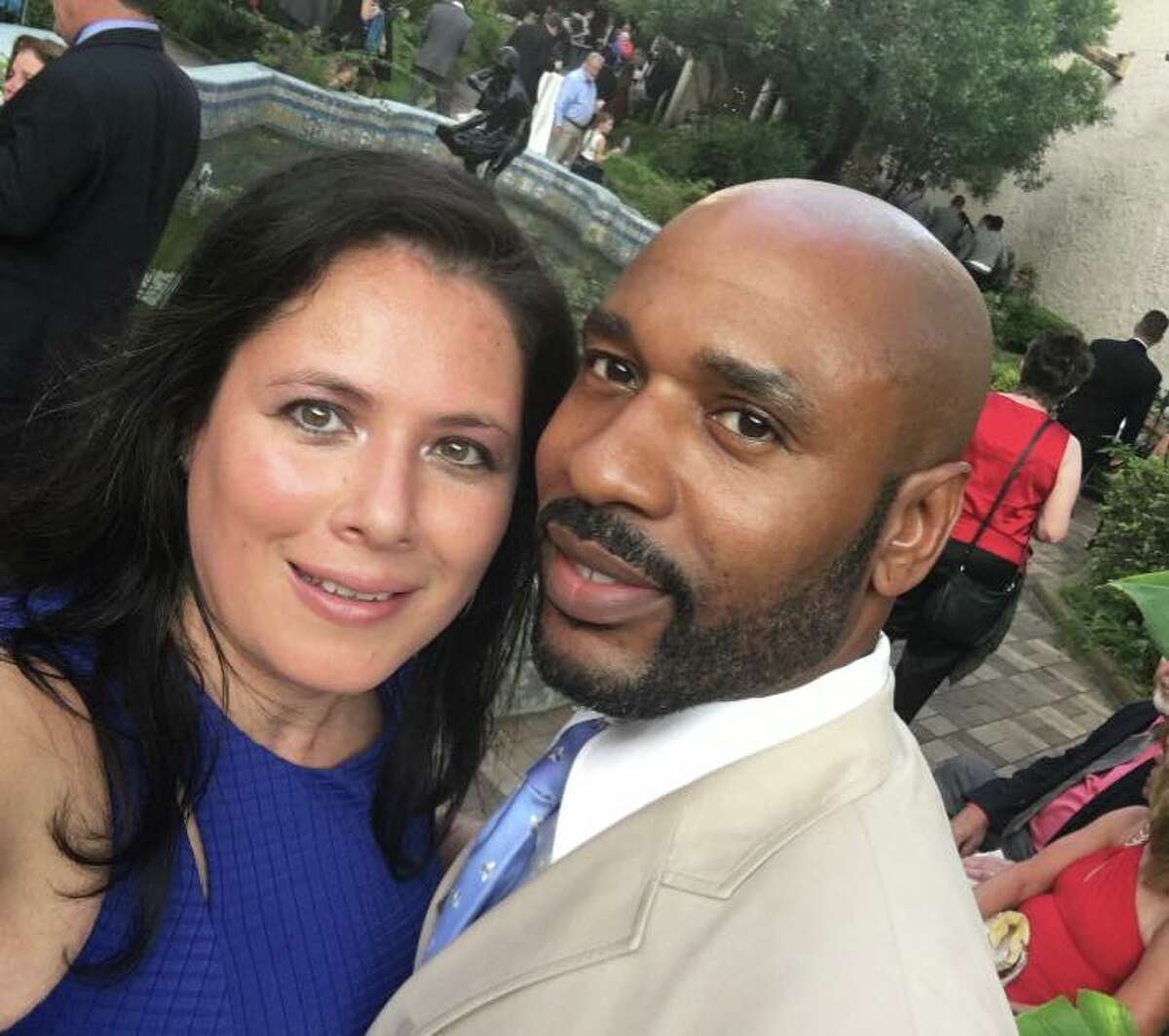 Maggie Rios and Fidel Simmons, the San Antonio couple in the process of expanding their land on the Northeast Side, who found the stipulations in the property's deed this summer. 