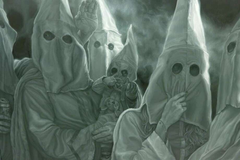San Antonio Artist Tackles Racism In Startling Paintings San Antonio Express News