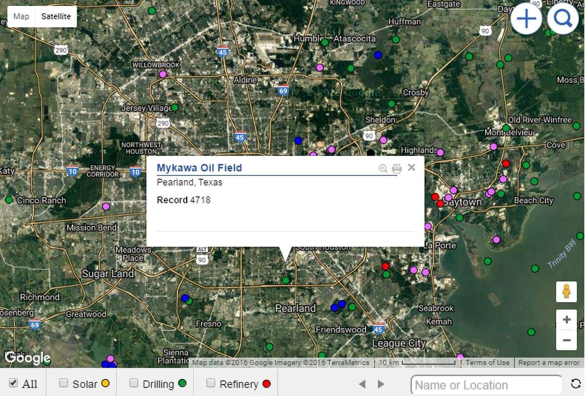 How many oil fields are actually in Houston?