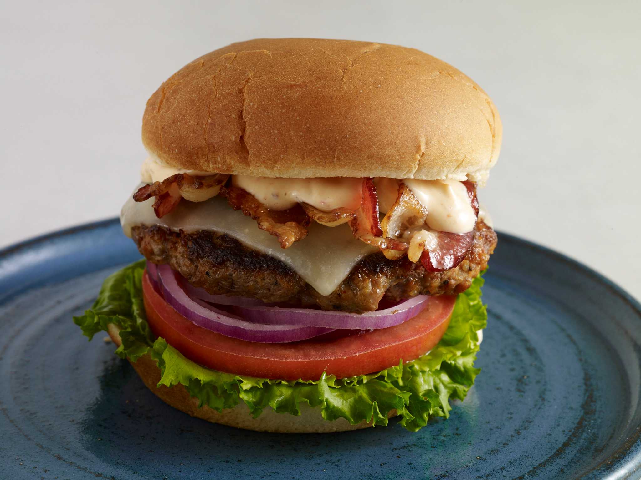 Recipe Pork &amp; Chorizo Hamburgers with Avocado Crema