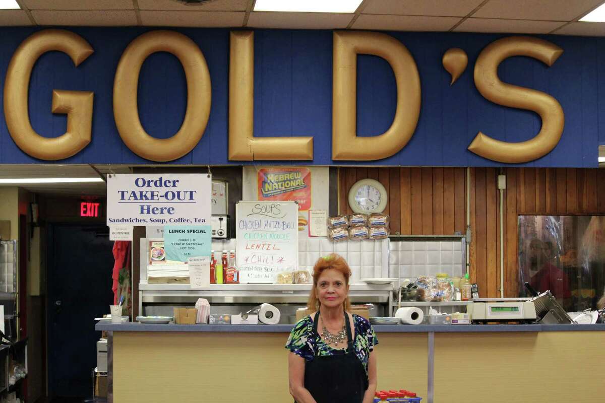 Karen Alexios has worked at Gold's Deli for over 22 years.