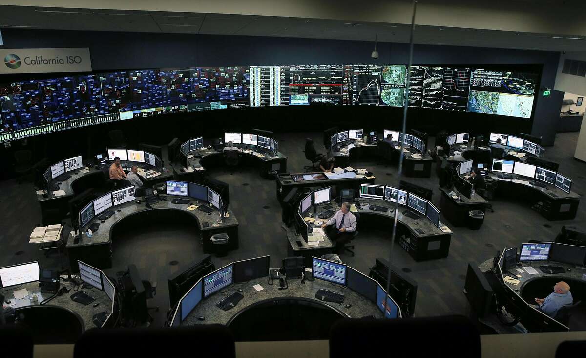 California Independent System Operator control room in Folsom, Calif., on Thursday, September 15, 2016. September 27th marks the 10th anniversary of California's landmark climate change law, AB32, and Cal ISO manages up to 30% of power created from renewable resources.