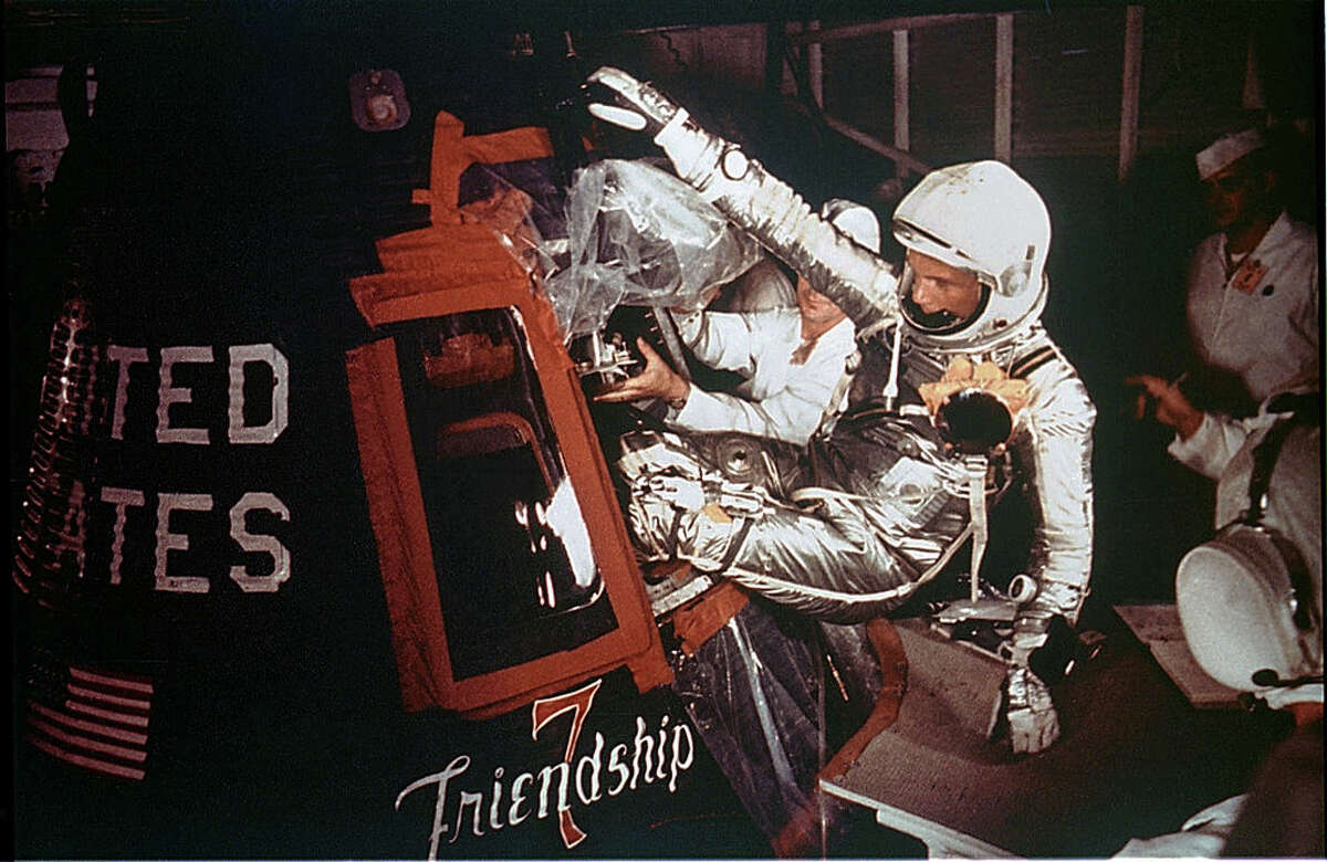 PHOTOS: The life and career of John Glenn Astronaut John Glenn, Jr. is loaded into the Friendship 7 capsule in preparation for flight on the Mercury Titan rocket February 20, 1962. Click through to see more events from the life of one of the last surviving astronauts from the golden age of manned spaceflight...