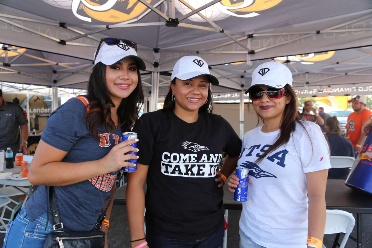 Tailgaters were in high spirits before the start of the UTSA Arizona State game Friday at the Alamodome Sept. 16, 2016.