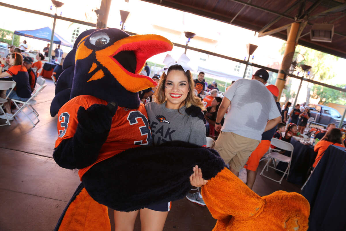 Fans were in high spirits before the start of the UTSA Arizona State game Friday at the Alamodome Sept. 16, 2016.