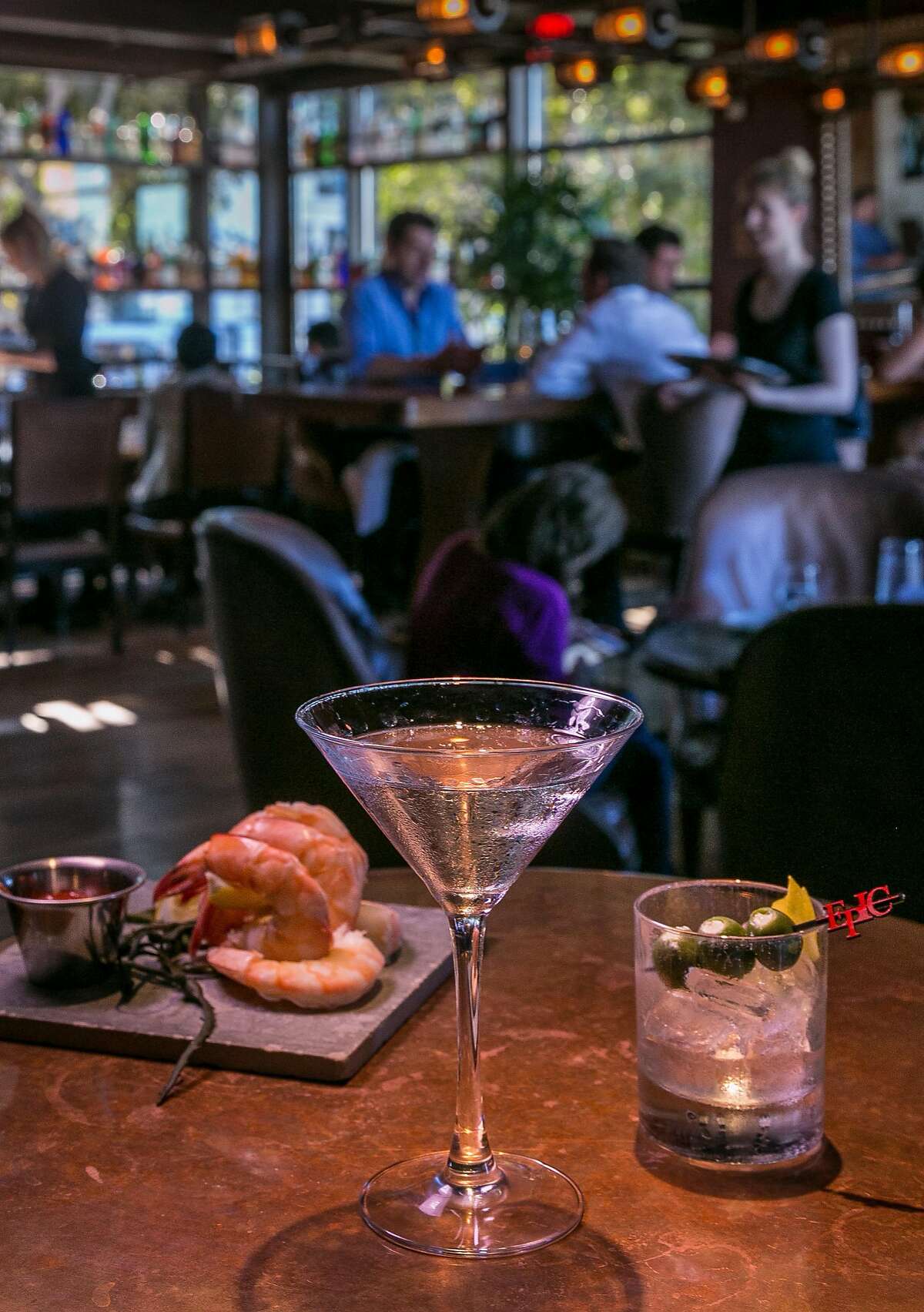 Tasting Epic’s 43 martini made with San Francisco fog