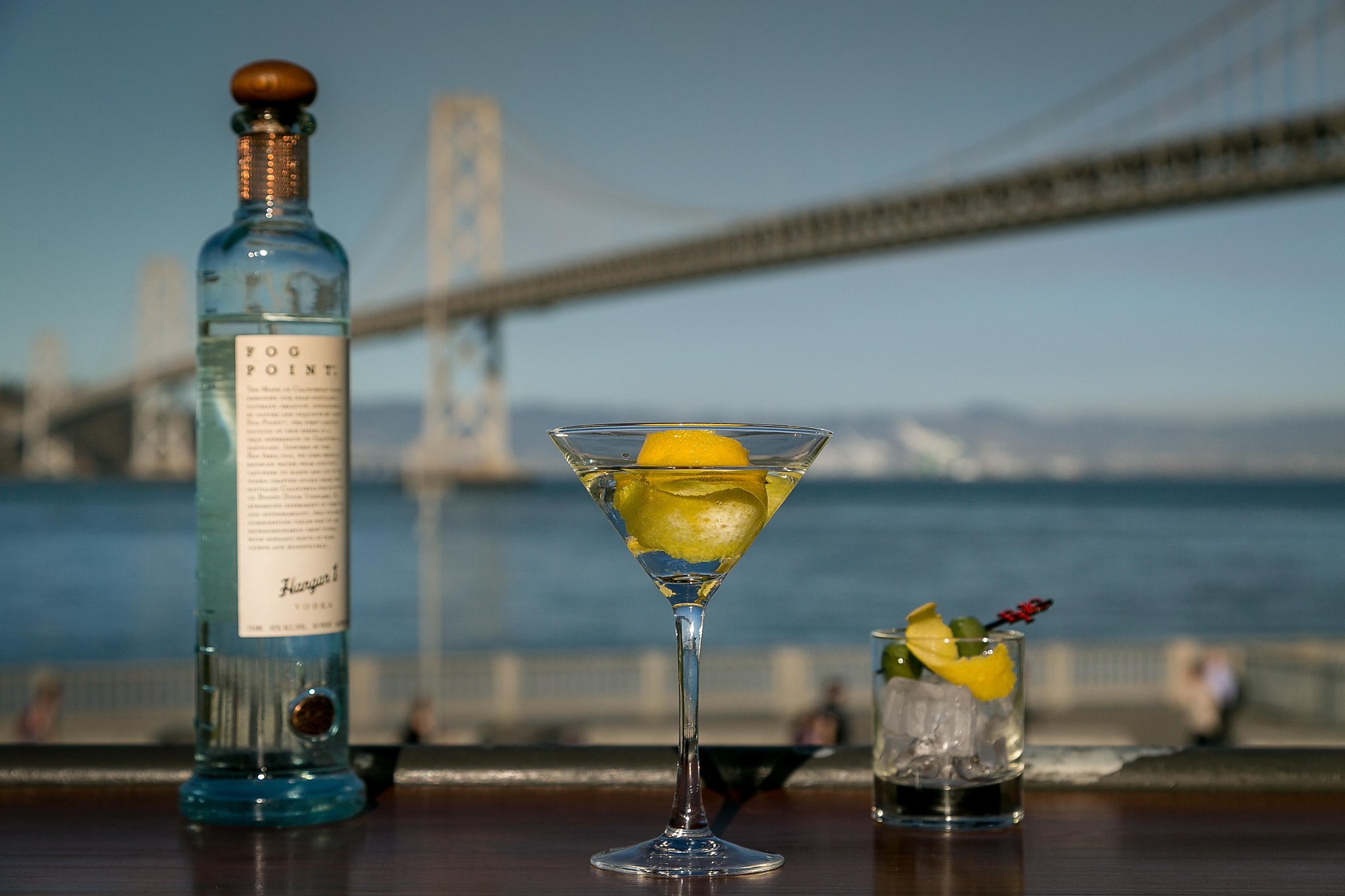 Tasting Epic’s 43 martini made with San Francisco fog