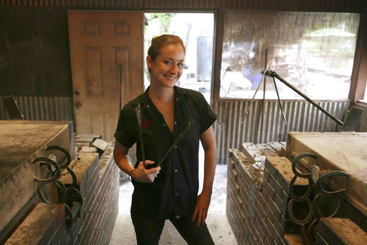 Pitmaster Laura Loomis of Two Bros. BBQ Market in San Antonio is one of the subjects photographed in the book 