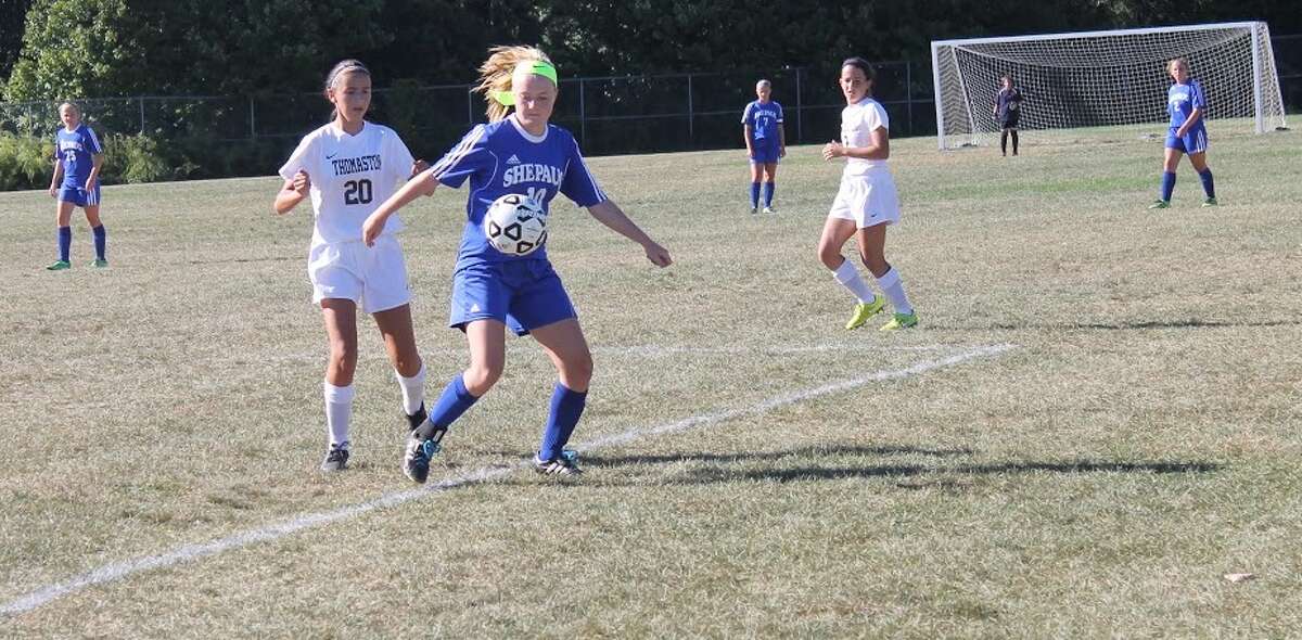 Abigail Gorra is part of a young Shepaug soccer team that’s shown steady improvement in the early part of this season.