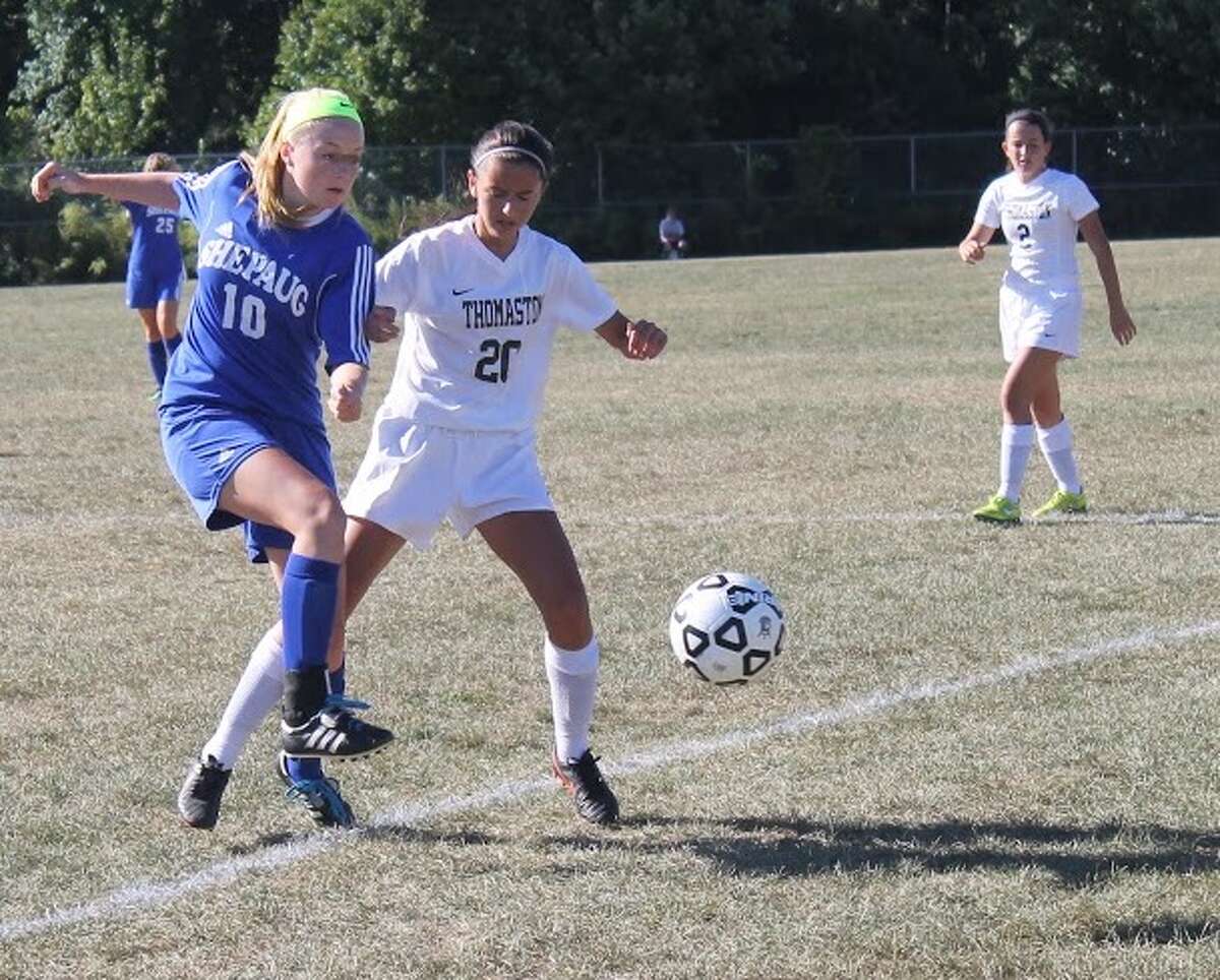Abigail Gorra is part of a young Shepaug soccer team that’s shown steady improvement in the early part of this season.