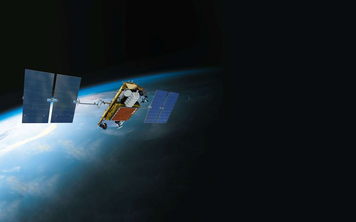 GlobalBeacon is a product that will use the Iridium NEXT satellite constellation Â to track planes in real time across the globe. Pictured is an Iridium NEXT satellite. Photo courtesy of FlightAware.