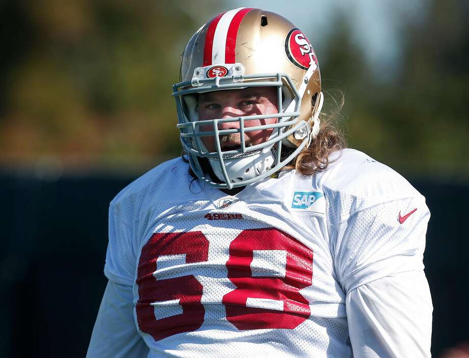 Guard Zane Beadles prepares for this weekend's game against the Seattle Seahawks at the 49ers practice facility in Santa Clara, Calif. on Thursday, Sept. 22, 2016. Photo: Paul Chinn / The Chronicle