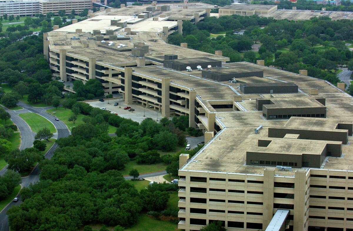 USAA's main   gathering  is seen May 11, 2005 successful  an aerial picture.