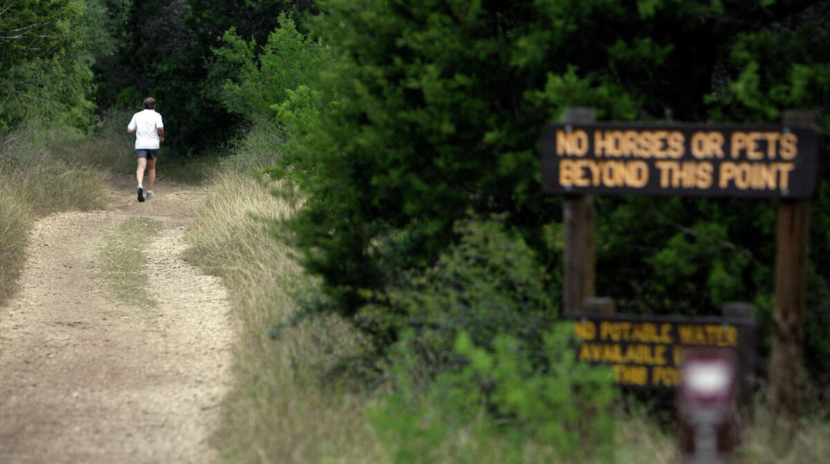 Click ahead for 16 amazing hikes within 80 miles from San Antonio Government Canyon State Natural Area: 26.6. miles from downtown San Antonio. The 12,000-acre wilderness offers more than 40 miles of trails. For great views, hike the Far Reaches Trail to the Chula Vista and Sotol overlooks, or to the North and South Bluff Spurs overlooks. 12861 Galm Road, San Antonio; (210) 688-9055; tpwd.texas.gov.