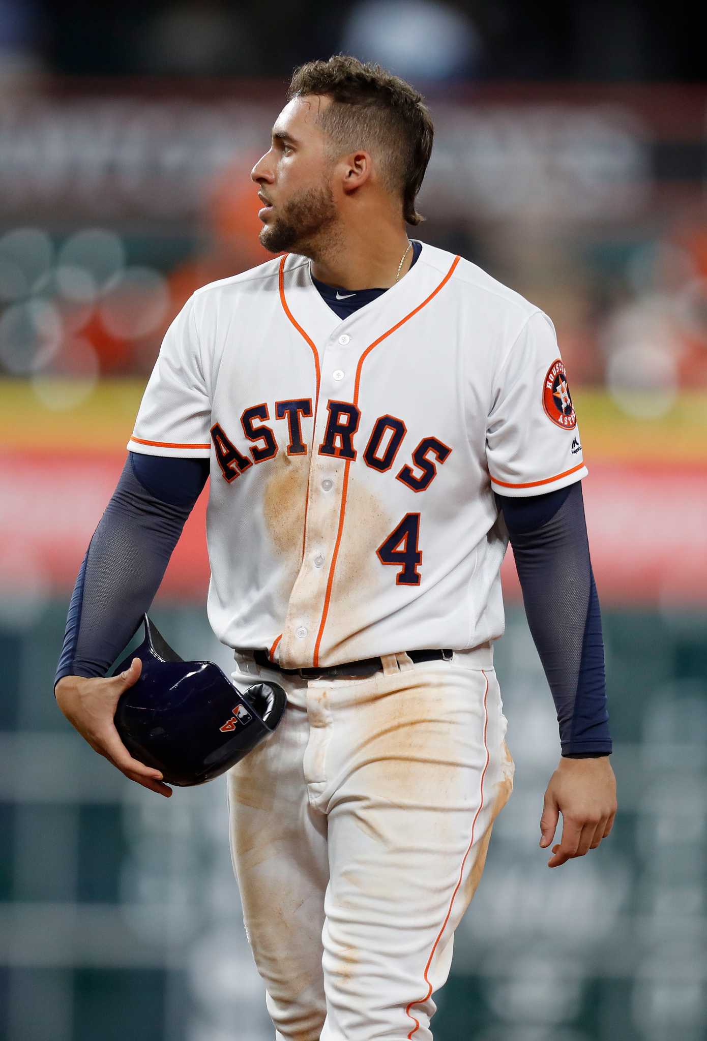 High quality and high sales embroidery MLB Men Houston Astros 27 Jose  Altuve Majestic White 2019 Postseason Official Cool Base Player Jersey