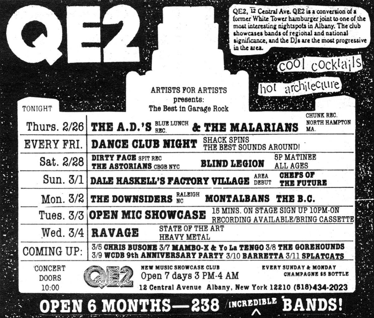 A week at QE2 in 1987 A much belated thank you, Charlene Shortsleeve for promoting live local music.