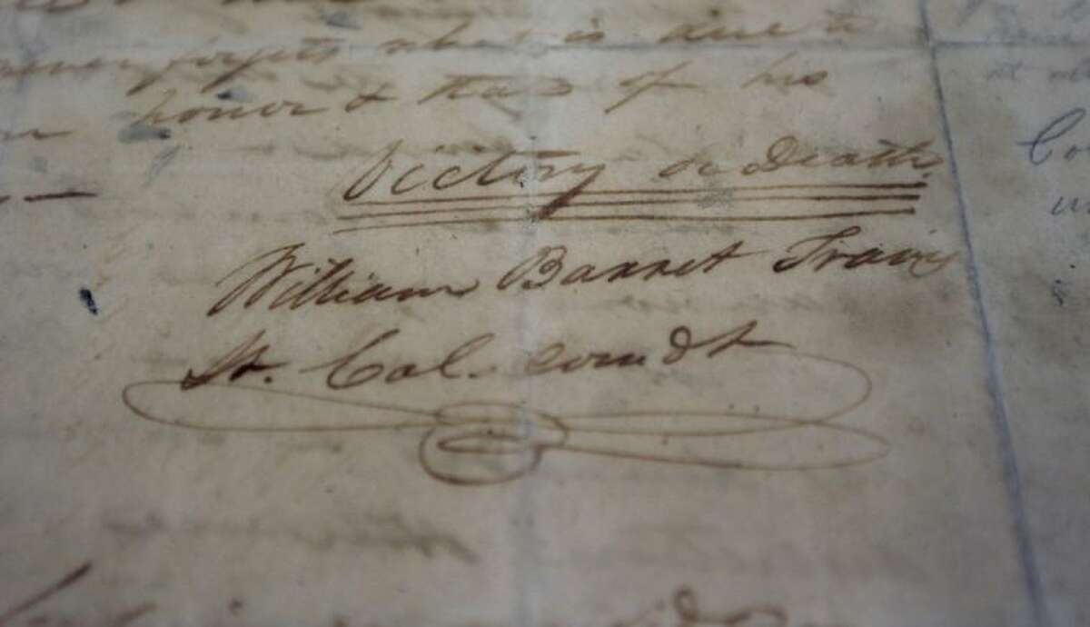 ‘Victory or Death’ letter returns to the Alamo