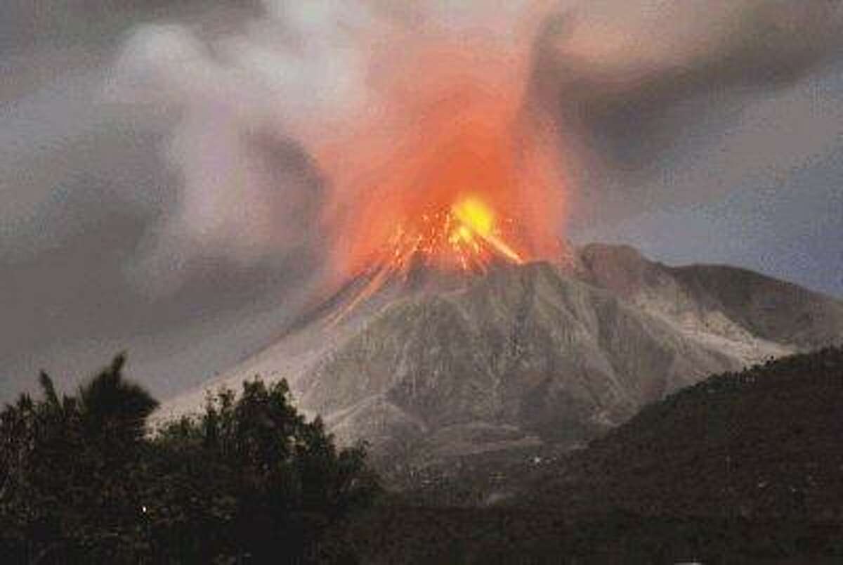 Montserrat volcano shoots ash 9 miles into sky