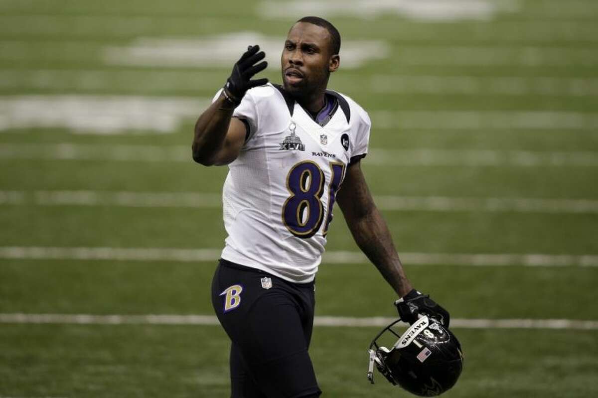 Baltimore Ravens wide receiver Anquan Boldin is seen before the