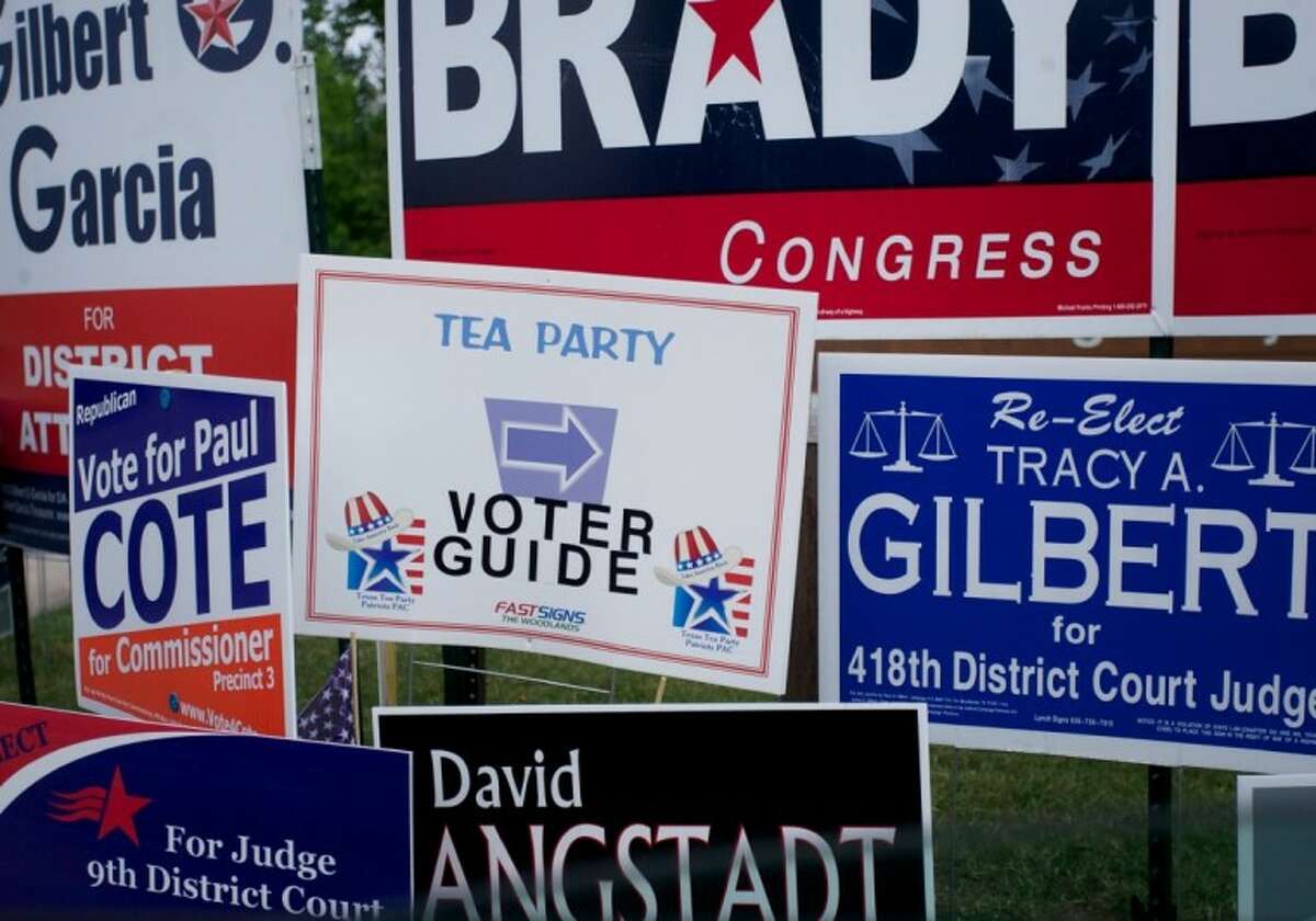 Tea Party Fliers Clash In The Woodlands